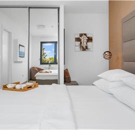 5 bedroom beachfront villa with heated pool near Omis, sleeps 9